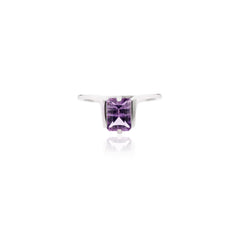 925 Sterling Silver Amethyst Gemstone Ring February Birthstone Gifts